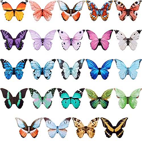 Nezyo 24 Pieces Magnetic Bookmarks Magnet Page Markers Foldable Page Clip Cute Book Marks for Kids Students Reading Stationery Supplies Office Presents (Butterfly)