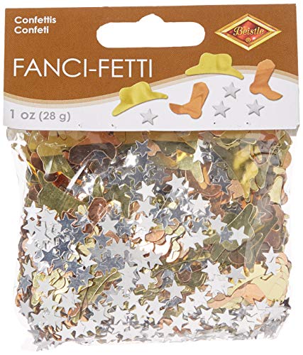 Fanci-Fetti Western Icons (copper, gold, silver) Party Accessory  (1 count) (1 Oz/Pkg)