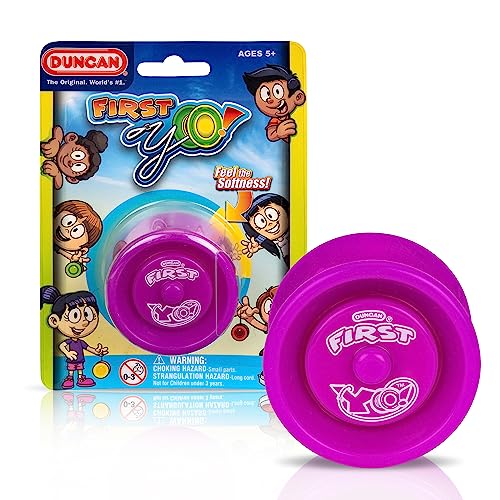 Duncan Toys First Yo! The Ultimate Beginner Yo-Yo for Kids - Purple/Yellow