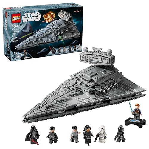 LEGO Star Wars Imperial Star Destroyer Buildable Starship Set, Star Wars Toy for Kids with Darth Vader & Exclusive 25th Anniversary Minifigure Cal Kestis, Birthday Gift for Boys, Girls and Fans, 75394