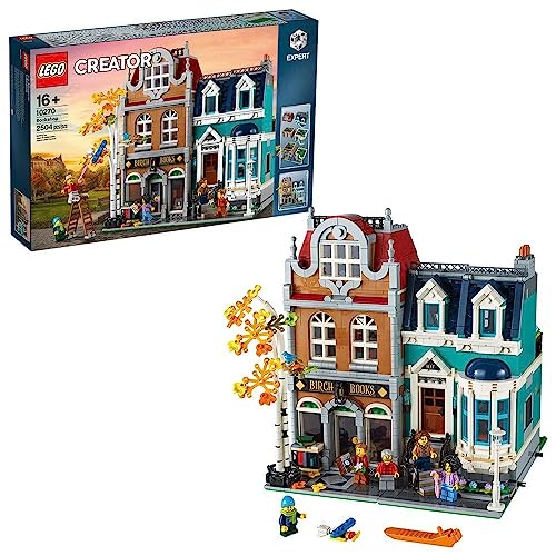 LEGO Creator Expert Bookshop 10270 Modular Building, Home Décor Display Set for Collectors, Advanced Collection, Gift Idea for 16 Plus Year Olds