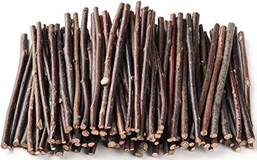 YPZAKA Wood Log Sticks for Crafts 4 Inch Long Birch Wood Craft Sticks Natural Twigs Sticks for Crafting DIY Crafts Supplies Photo Props School Projects Card Making