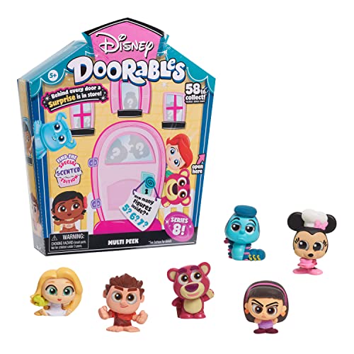 Disney Doorables Multi Peek, Series 8 Featuring Special Edition Scented Figures, Styles May Vary, Officially Licensed Kids Toys for Ages 5 Up by Just Play