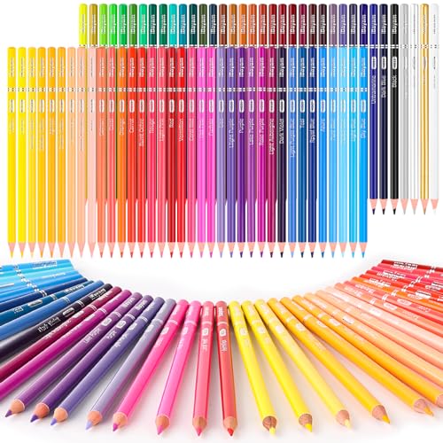 iBayam 72 Count Colored Pencils for Adult Coloring Books - Soft Core Sketching Drawing Pencils, Color Pencil Set, Coloring Pencils Kit, Art Supplies for Adults, Kids - School Supplies, Gifts