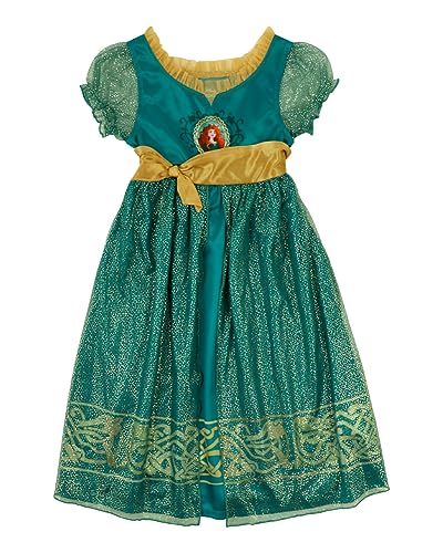 Disney Girls' Princess Fantasy Gown Nightgown, MERIDA-BRAVE, 3T