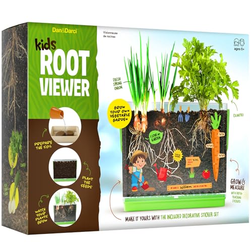 Root Viewer Kit for Kids - Grow Your Own Plant for Boys & Girls - Science STEM Toy & Craft Growing Kits for Ages 4-8 Birthday Easter Gifts for Boy, Girls 4, 5, 6, 7, 8, Year Old - Gardening Set Toys