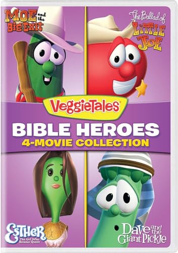 VeggieTales: Bible Heroes 4-Movie Collection (Moe and the Big Exit / The Ballad of Little Joe / Esther - The Girl Who Became Queen / Dave and the Giant Pickle) [DVD]