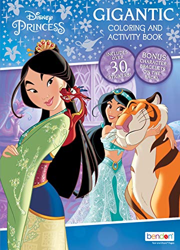 Disney Princess 192-Page Coloring and Activity Book with Stickers 46253 Bendon