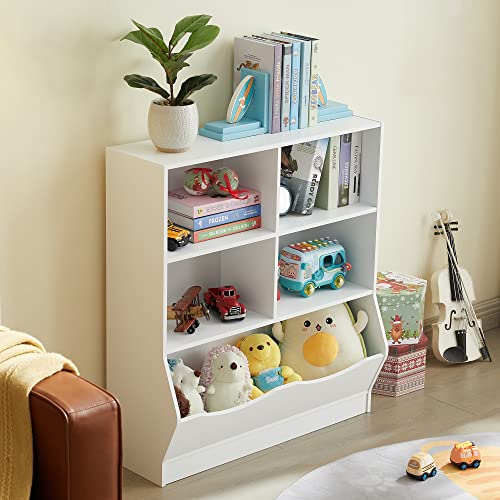 TOYMATE Toy Organizers and Storage, Kids Bookshelf and Bookcase for Playroom, Bedroom, Reading Nook, Toddler's Room, Nursery