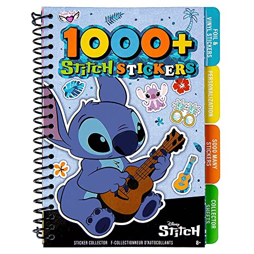 Fashion Angels Disney Stitch Sticker Book - Includes 1000+ Stickers and 10 Sticker Collector Pages - Lilo and Stitch Collectable Stickers - Ages 8 and Up, Assorted