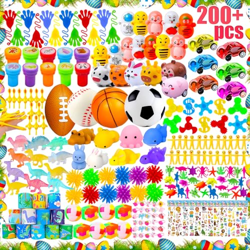 GOAUS Party Favors for Kids, 200 Pcs Easter Egg Fillers Small Toys Prizes Bulk,Goodie Bag Stuffers Pinata Fillers, Treasure Box Toys for Classroom, Prize Box Birthday Gift Bag Student Rewards