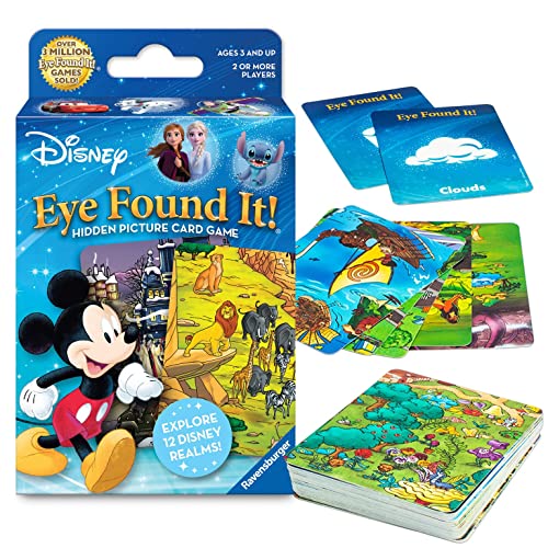Ravensburger World of Disney Eye Found It Card Game - Engaging Family Fun | Immersive Disney Scenes | Skill-Building Game | FSC-Certified Materials