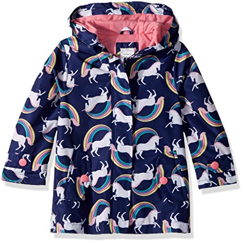Carter's Girls' Toddler Favorite Rainslicker Rain Jacket Coat, Unicorn Rainbows, 4T
