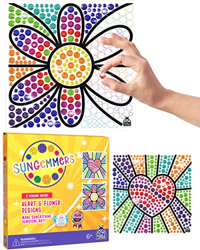 SUNGEMMERS Window Art Suncatcher Arts and Crafts Kits for Kids 6 7 8 9 10 Years Old - Great Crafts for Girls Ages 8-12 6-8, Birthday Gifts for Girls 6 7-10 9-12 Years Old - Fun Toy for Kids Tweens